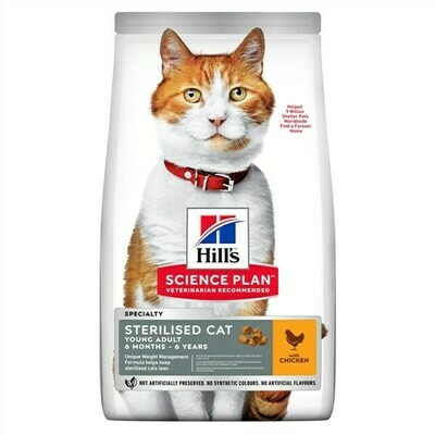 Hill's Science Plan Chat Young Adult Sterilised Cat Poulet