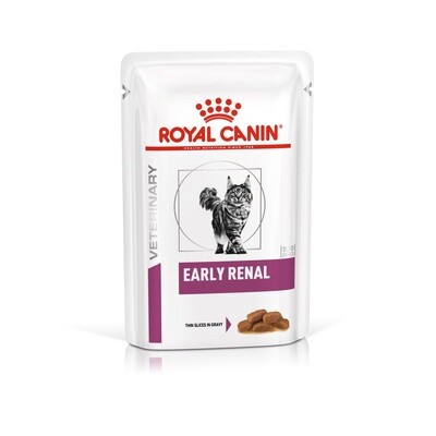 Royal Canin Early Renal Kat 2+1 GRATIS, Inhoud: Maaltijdzakjes 12 x 85 g