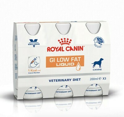 Royal Canin Gastro Intestinal Low Fat Liquid 3 x 200 ml