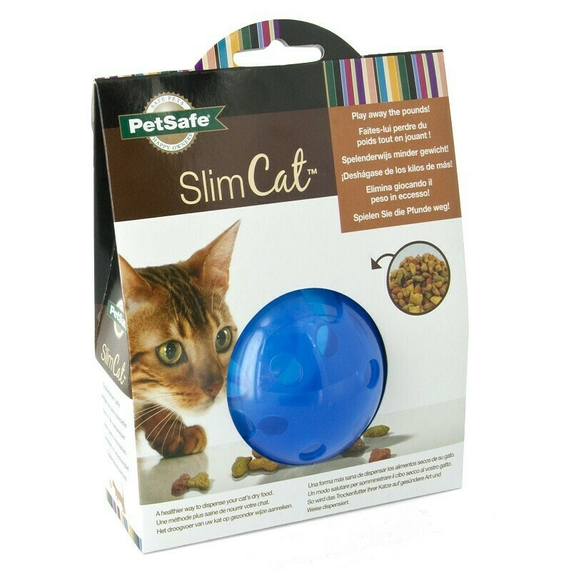 Boule d'alimentation Petsafe Slimcat Bleu