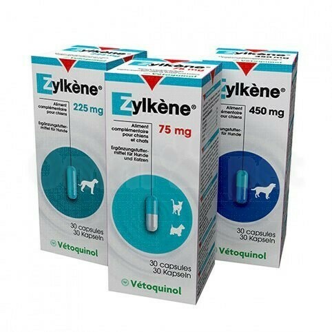 Zylkene Capsules, Inhoud: Zylkène 75 mg 30 tabletten