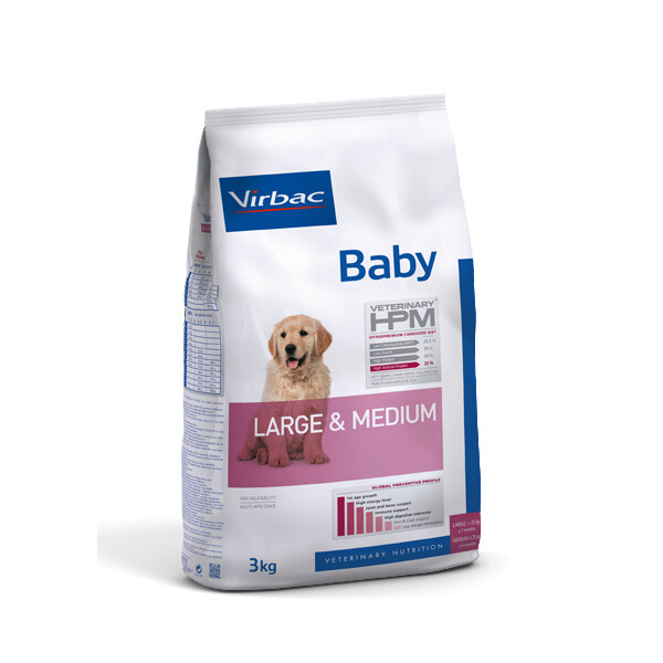 Virbac HPM Baby Hond Large & Medium