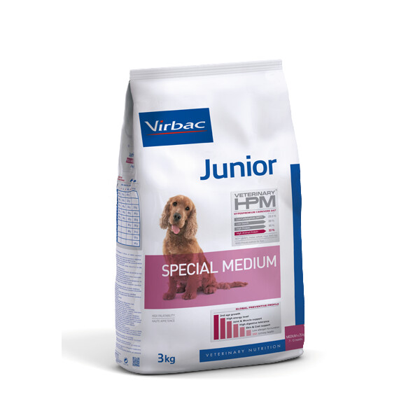 Virbac HPM Junior Hond Special Medium