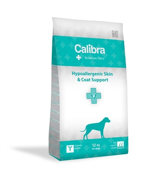 Calibra Veterinary Diets Hypoallergenic Skin/Coat Chien, Contenu: Croquettes 2 kg