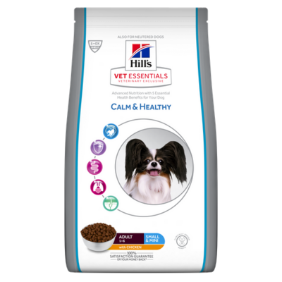 Hill's Vetessentials Calm & Healthy Chien Adulte Small & Mini Hill's Vetessentials Calm & Healthy Chien Adulte Small & Mini