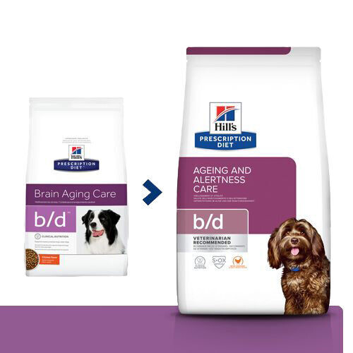 Hill's Prescription Diet Hond B/D | Dieetvoeding ter ondersteuning van  hersenveroudering bij honden