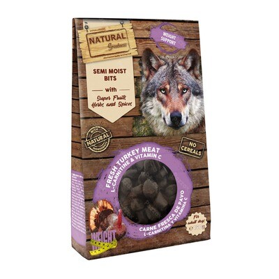 Natural Greatness Semi Moist Bits Weight Support hond 150 g