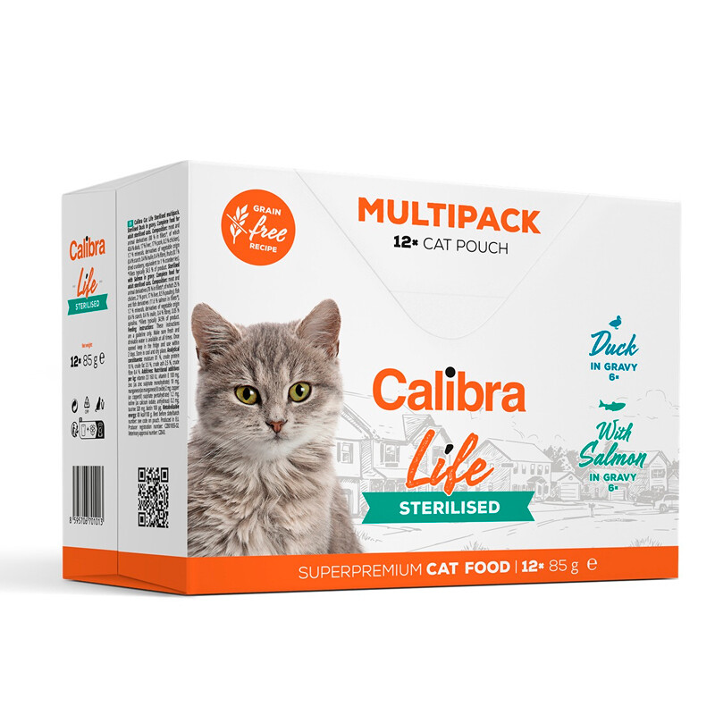 Calibra Cat Life Sterilised Multipack Pouch 12x85 gr