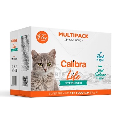 Calibra Cat Life Sterilised Multipack Pouch 12x85 gr Calibra Cat Life Sterilised Multipack Pouch 12x85 gr