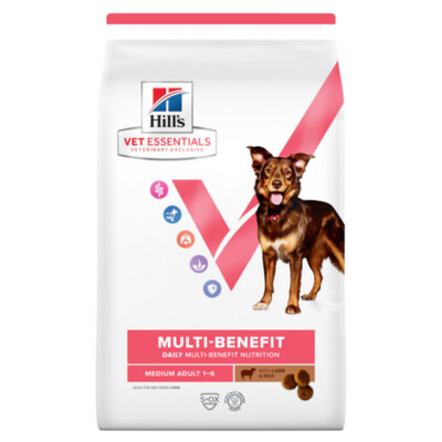 Hill's Vetessentials Multi-Benefit Hond Adult Medium Lam