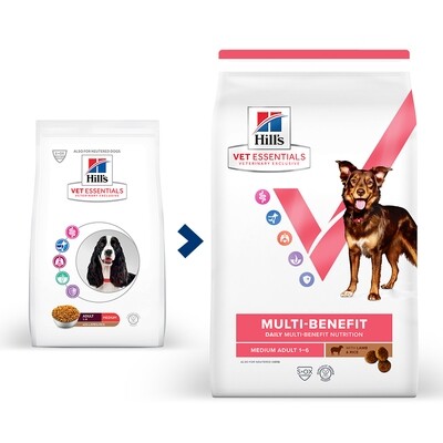Hill's Vetessentials Multi-Benefit Chien Adulte Medium Agneau Hill's Vetessentials Multi-Benefit Chien Adulte Medium Agneau