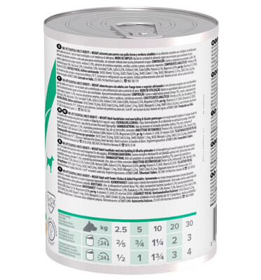 Hill's Vetessentials Multi-Benefit + Weight Hond Adult1+ Blik 12x363gr