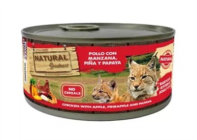 Natural Greatness Chicken with Apple, Pineapple and Papaya 185 g
