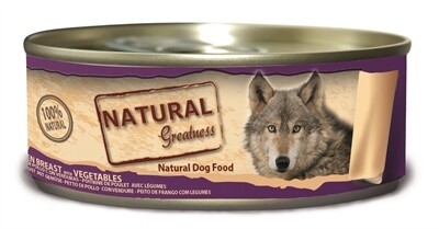 Natural Greatness Chien Chicken And Vegetables Boîte 156 g