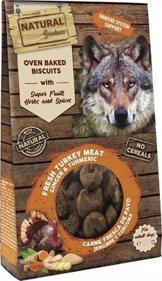 Natural Greatness Oven Baked Biscuits Immune System Support Hond 100 g