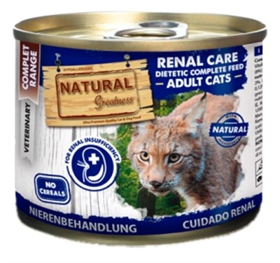 Natural Greatness Veterinary Diet Renal Care Chat Boite 200 g Natural Greatness Veterinary Diet Renal Care Chat Boite 200 g
