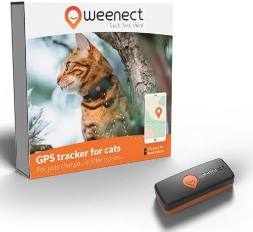 Tracker Weenect XS Kat Zwart