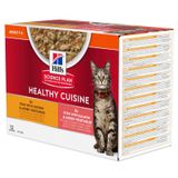 Hill's Science Plan Kat Healthy Cuisine Adult Multipack 12 x 80 g