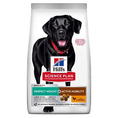 Hill's Science Plan Hond Perfect Weight & Active Mobility Large Breed Adult Kip Hill's Science Plan Hond Perfect Weight & Active Mobility Large Breed Adult Kip