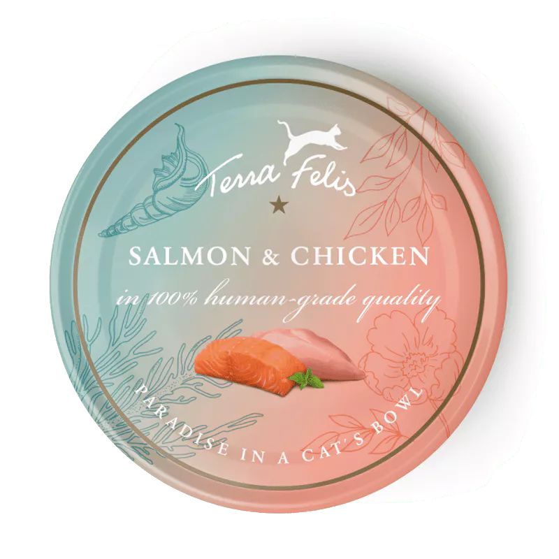Terra Felis Kat Zalm en Kip 80 g