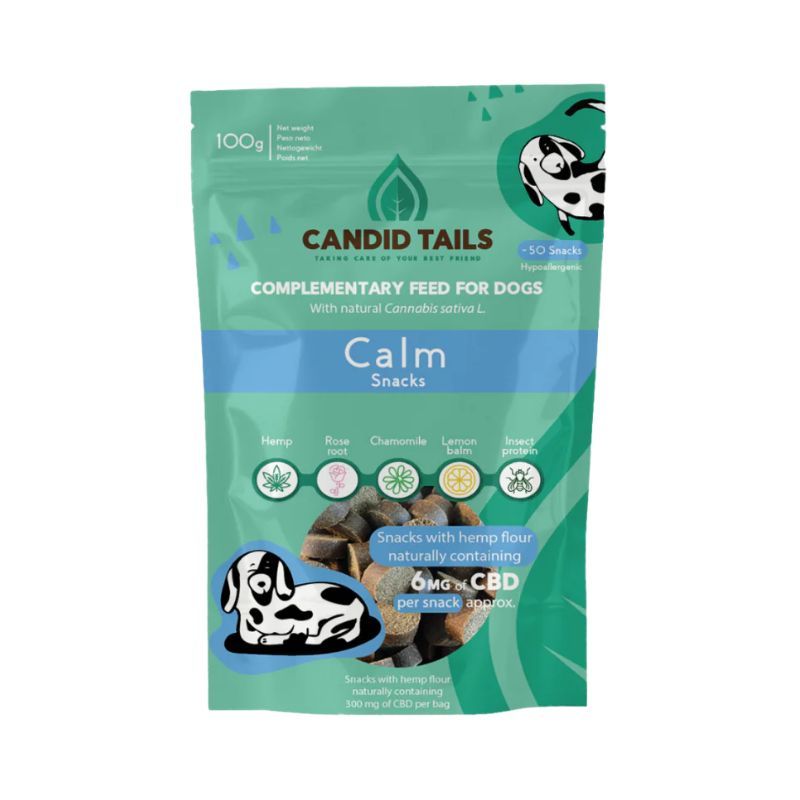 Candid Tails Calm Friandises Au Chanvre Chien 100 g Candid Tails Calm Friandises Au Chanvre Chien 100 g