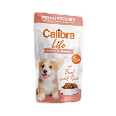 Calibra Dog Life Pouch Puppy & Junior Boeuf 10 x 150 g Calibra Dog Life Pouch Puppy & Junior Boeuf 10 x 150 g