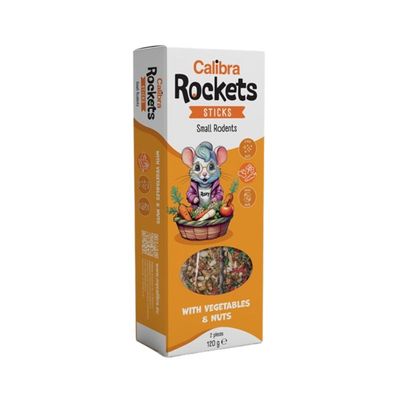 Calibra Rockets Sticks Small Rodents Vegetables & Nuts 120 g Calibra Rockets Sticks Small Rodents Vegetables & Nuts 120 g