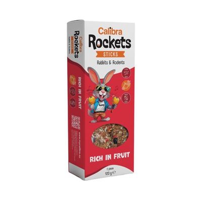 Calibra Rockets Sticks Rabbits & Rodents Fruit 120 g Calibra Rockets Sticks Rabbits & Rodents Fruit 120 g