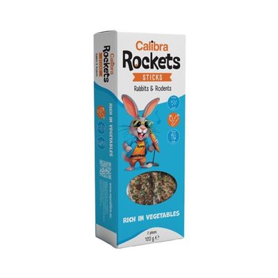 Calibra Rockets Sticks Rabbits & Rodents Vegetables 120 g Calibra Rockets Sticks Rabbits & Rodents Vegetables 120 g