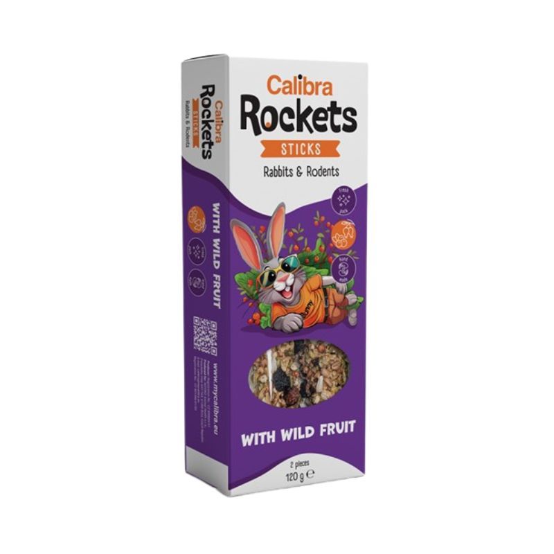 Calibra Rockets Sticks Rabbits & Rodents Wild Fruit 120 g