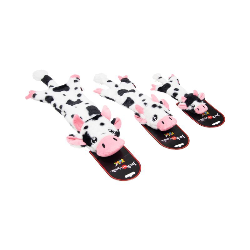 Knuffel Jack & Vanilla Flatties Koe Wit/Zwart