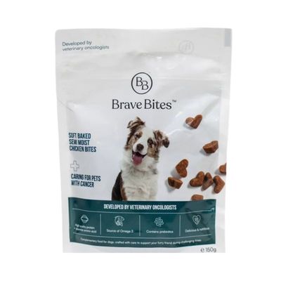 BraveBites Semi Moist Snack Hond Kip 150 g BraveBites Semi Moist Snack Hond Kip 150 g