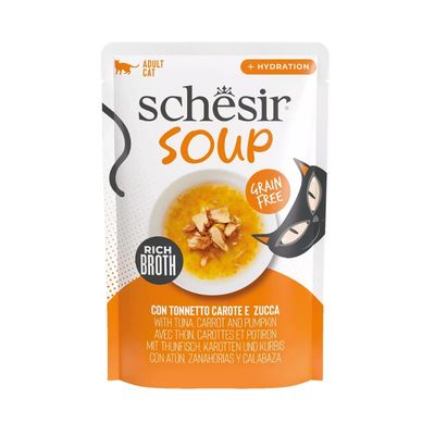 Schesir Sachet Repas Chat Thon et Potiron Soup 40 g Schesir Sachet Repas Chat Thon et Potiron Soup 40 g