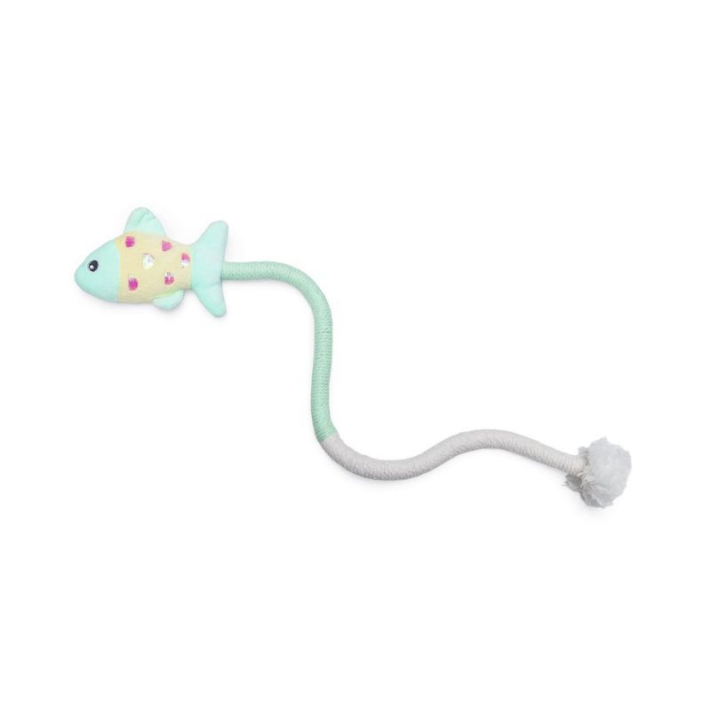 Jouet Chaton Beeztees Poisson Avec Corde Roxy