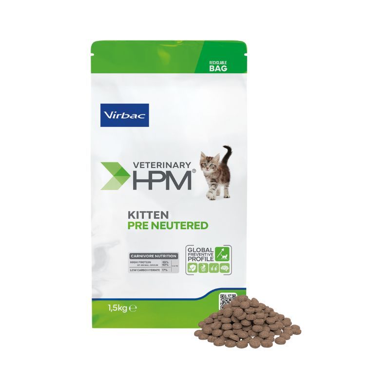 Virbac Veterinary HPM Chaton Stérilisé, Inhoud: Brok 1.5 Kg