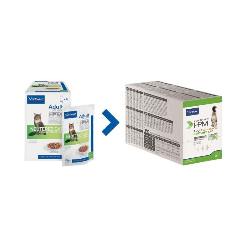 Virbac Veterinary HPM Adult Neutered Chat Saumon 12 x 85 g Virbac Veterinary HPM Adult Neutered Chat Saumon 12 x 85 g