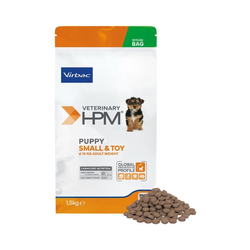 Virbac Veterinary HPM Puppy Hond Small & Toy, Inhoud: Brok 1.5 Kg