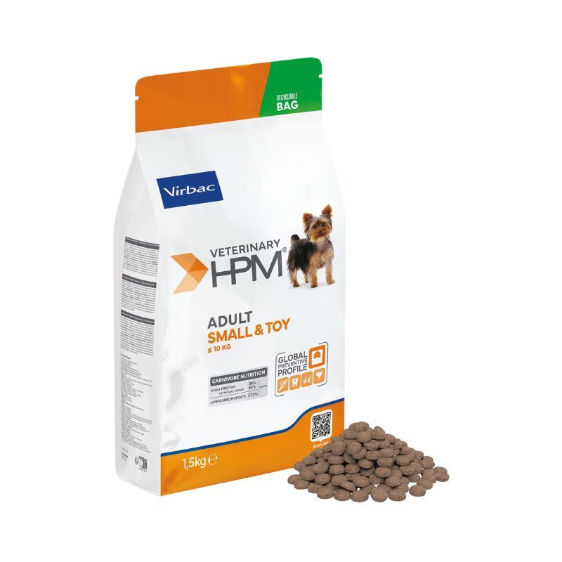 Virbac Veterinary HPM Adult Hond Small & Toy, Inhoud: Brok 1.5 Kg