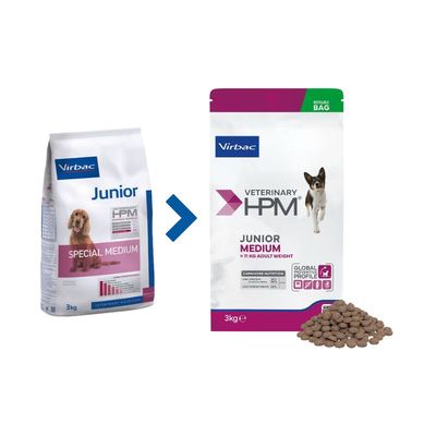 Virbac Veterinary HPM Junior Hond Medium Virbac Veterinary HPM Junior Hond Medium