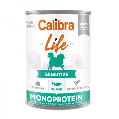 Calibra Dog Life Sensitive Salmon 6x400 gr Calibra Dog Life Sensitive Salmon 6x400 gr