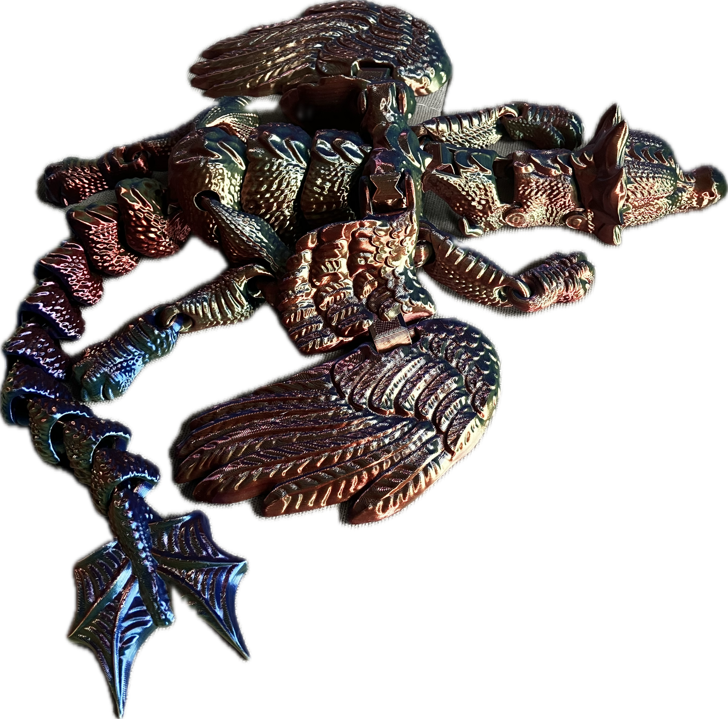 Handpuppendrache gefiedert