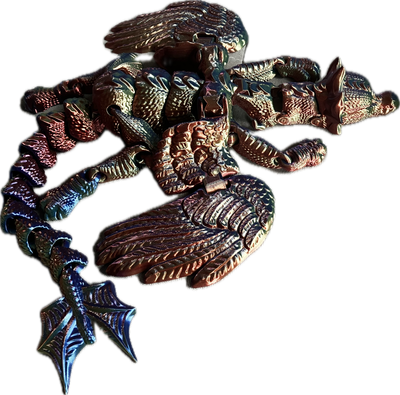 Handpuppendrache gefiedert