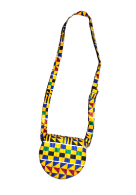 Yellow African design handbag