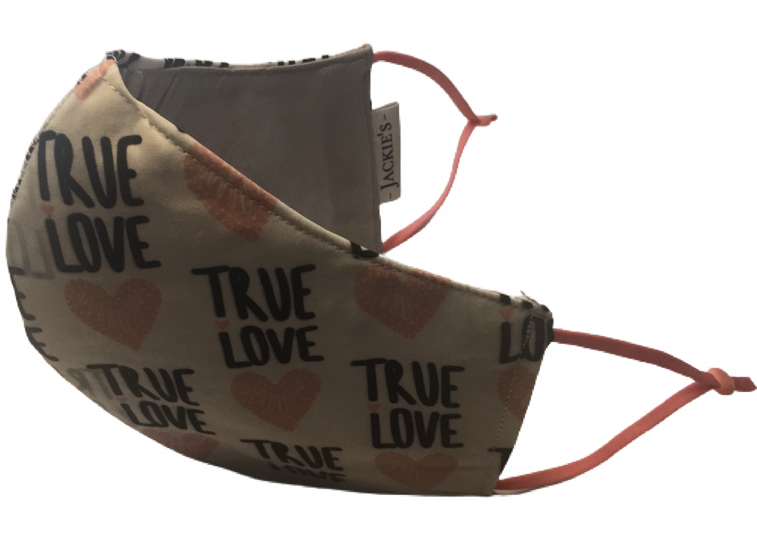 True Love *3 LAYER* handgemaakt katoenen mondmasker