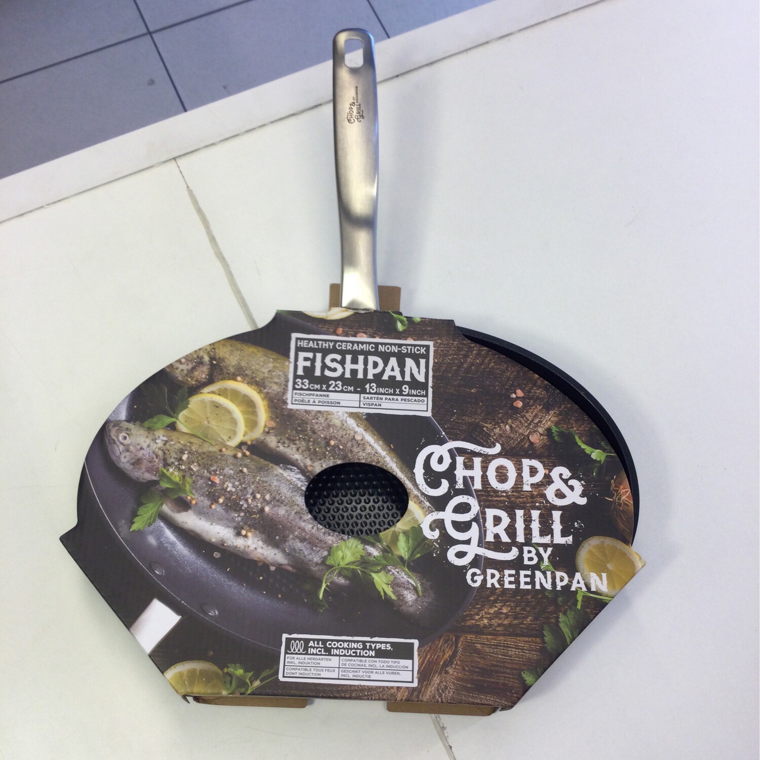GREENPAN Keramische Vispan 33x23cm Chop & Grill