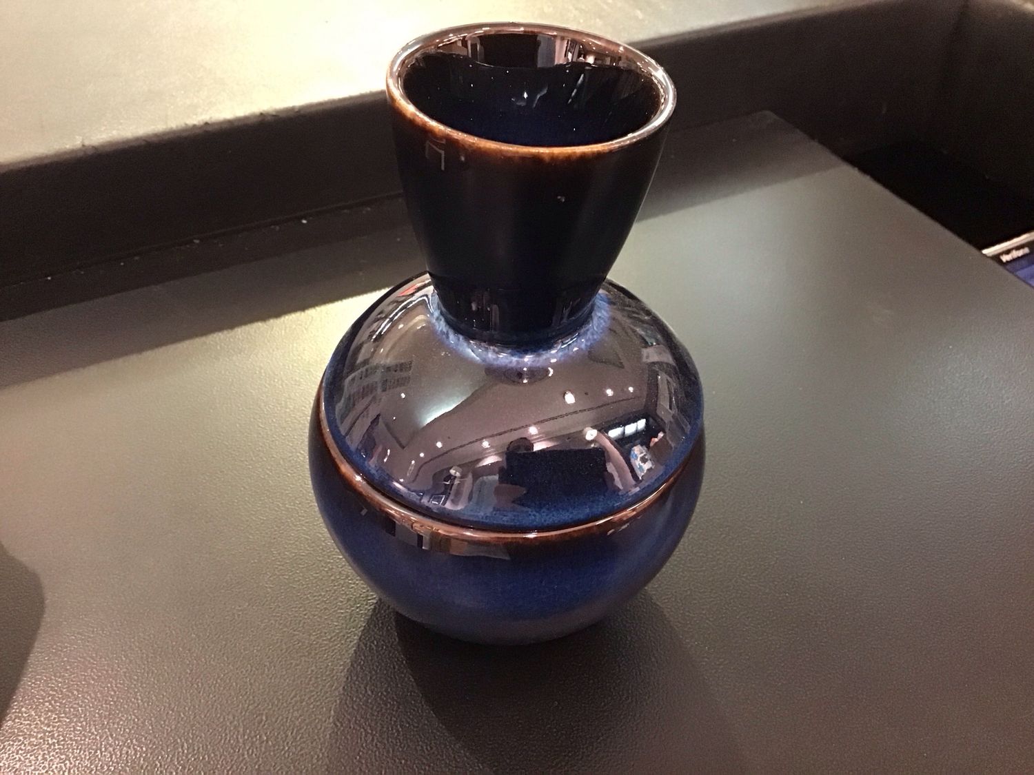 Serax box with lid small dark blue Pascale Naessens