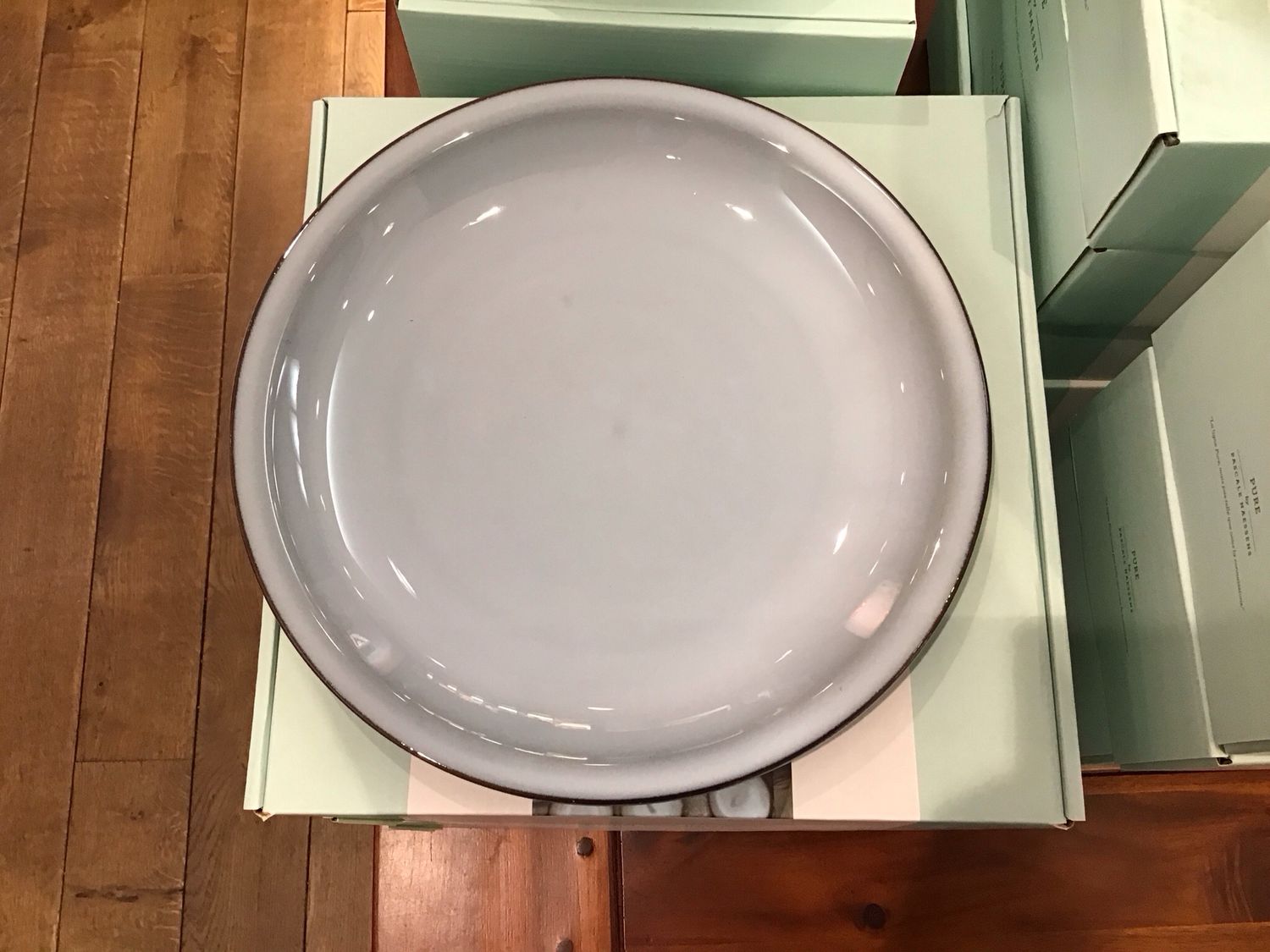 Serax Pascale naessens Plate L blue glazed