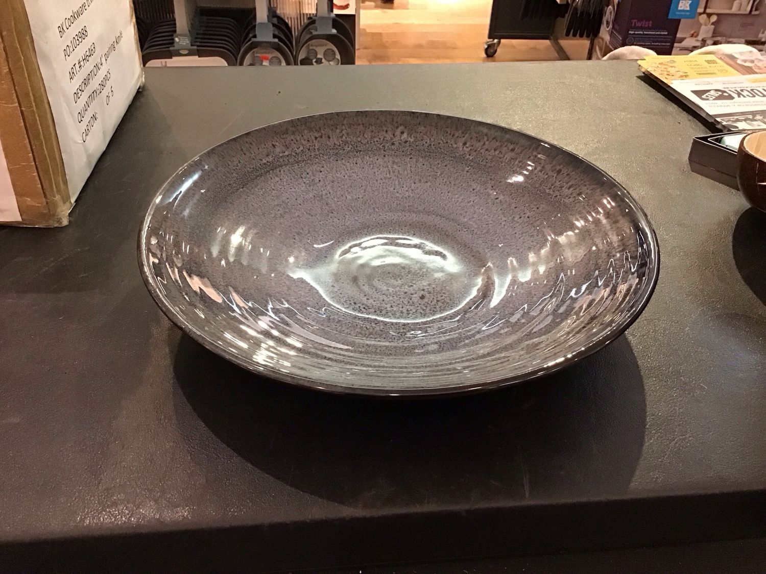 Serax serving dish dark blue pure Pascale Naessens