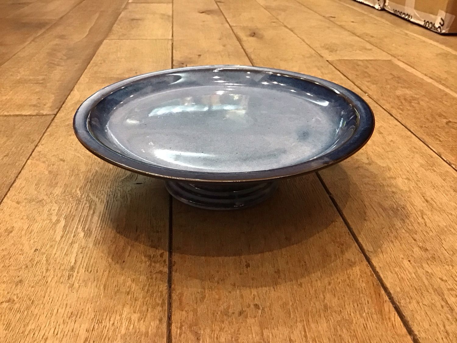 Serax Pascale naessens cake stand L dark blue glazed