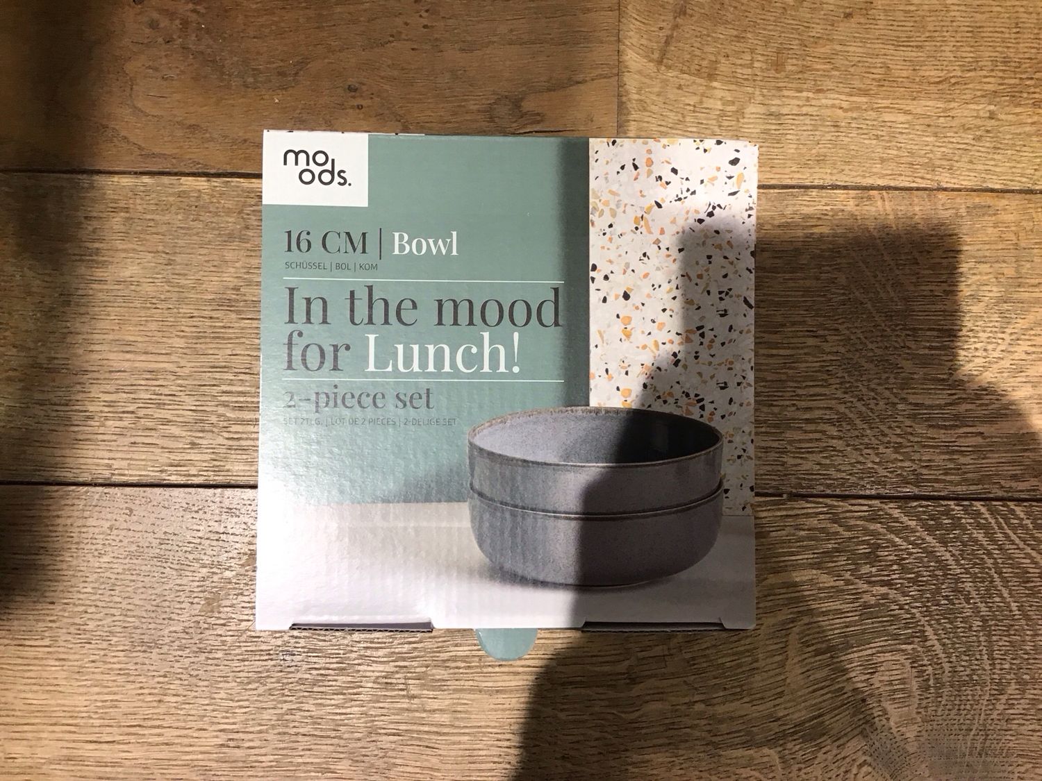 Moods 2-piece bowl set 16cm blue